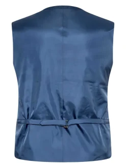 BadRhino Big & Tall Blue Regular Fit Wedding Waistcoat