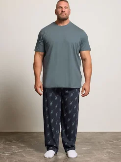 BadRhino Big & Tall Blue Stag Pyjamas Set