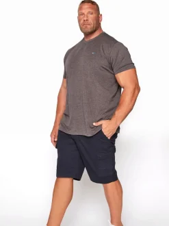 BadRhino Big & Tall Blue Stretch Cargo Shorts
