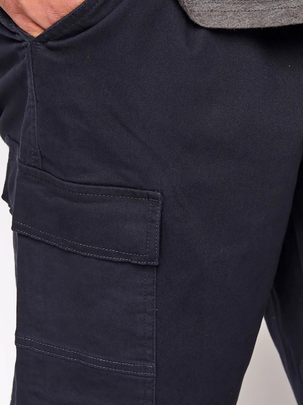 BadRhino Big & Tall Blue Stretch Cargo Shorts