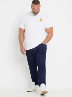 BadRhino Big & Tall Blue Super Stretch Knitted Denim Jeans