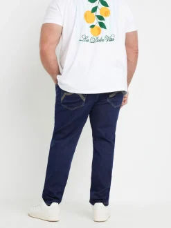 BadRhino Big & Tall Blue Super Stretch Knitted Denim Jeans