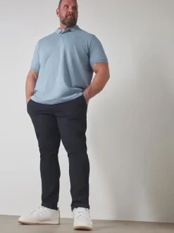 BadRhino Big & Tall Blue Stretch Chino Trousers