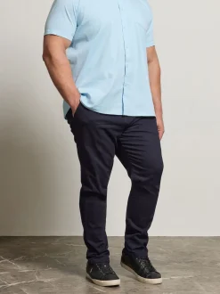 BadRhino Big & Tall Blue Stretch Chino Trousers