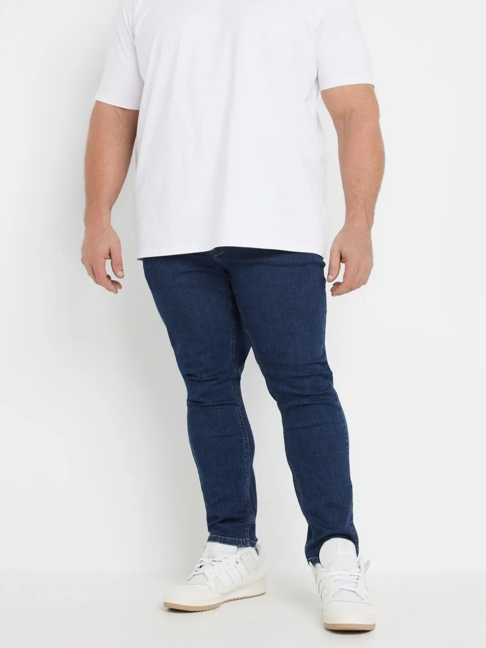 BadRhino Big & Tall Blue Tapered Strech Jeans