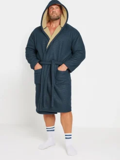 BadRhino Big & Tall Blue Waffle Borg Robe