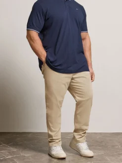 BadRhino Big & Tall Brown Elasticated Waist Chinos