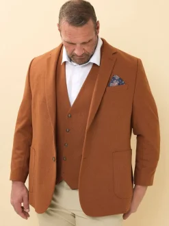 BadRhino Big & Tall Brown Tweed Waistcoat