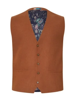BadRhino Big & Tall Brown Tweed Waistcoat