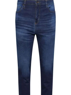BadRhino Big & Tall Dark Blue Washed Denim Jeans
