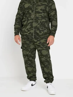 BadRhino Big & Tall Green Camo Cargo Joggers