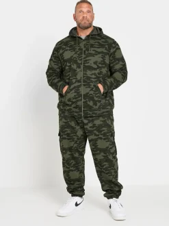 BadRhino Big & Tall Green Camo Cargo Joggers