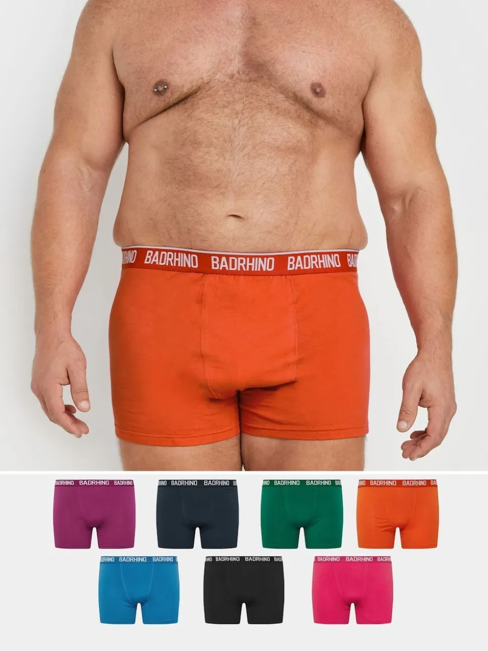 BadRhino Big & Tall Green Boxers 7 Pack