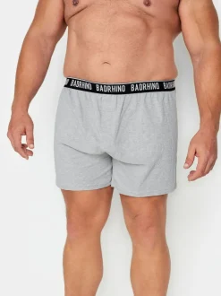 BadRhino Big & Tall Grey Boxers 5 Packs
