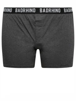 BadRhino Big & Tall Grey Boxers 5 Packs