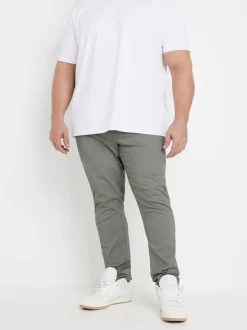 BadRhino Big & Tall Grey Chino Trousers
