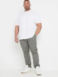 BadRhino Big & Tall Grey Chino Trousers