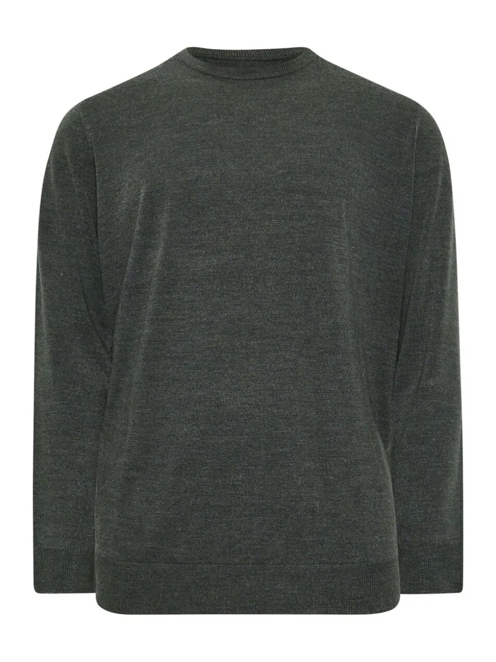 BadRhino Big & Tall Grey Crewneck Jumper