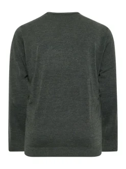 BadRhino Big & Tall Grey Crewneck Jumper