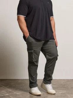 BadRhino Big & Tall Grey Cargo Trousers