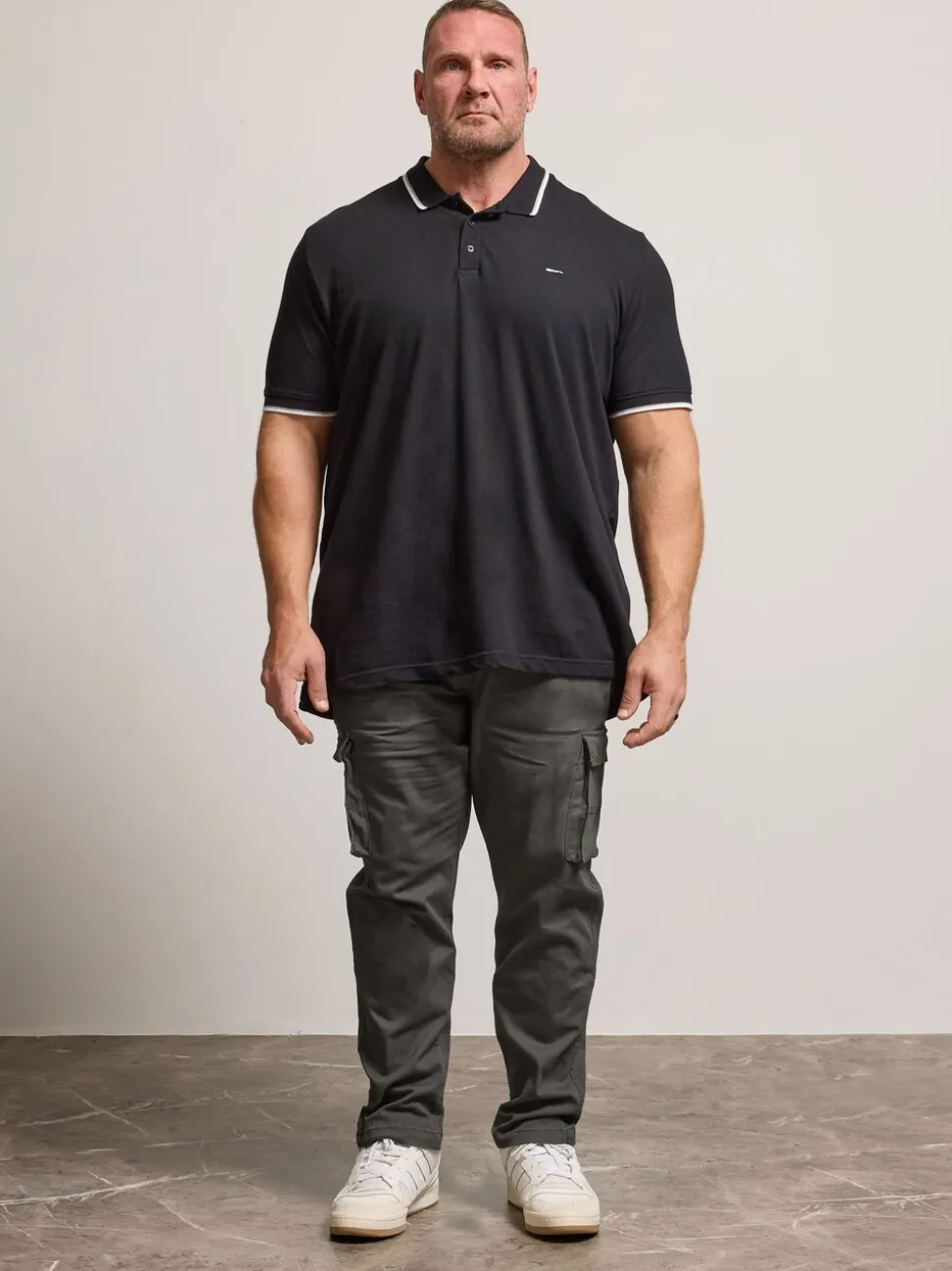 BadRhino Big & Tall Grey Cargo Trousers