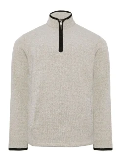 BadRhino Big & Tall Grey Quarter Zip Jacket