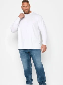 BadRhino Big & Tall Mid Blue Washed Denim Jeans