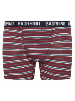 BadRhino Big & Tall Navy Blue Stripe & Spot Trunks 3 Pack