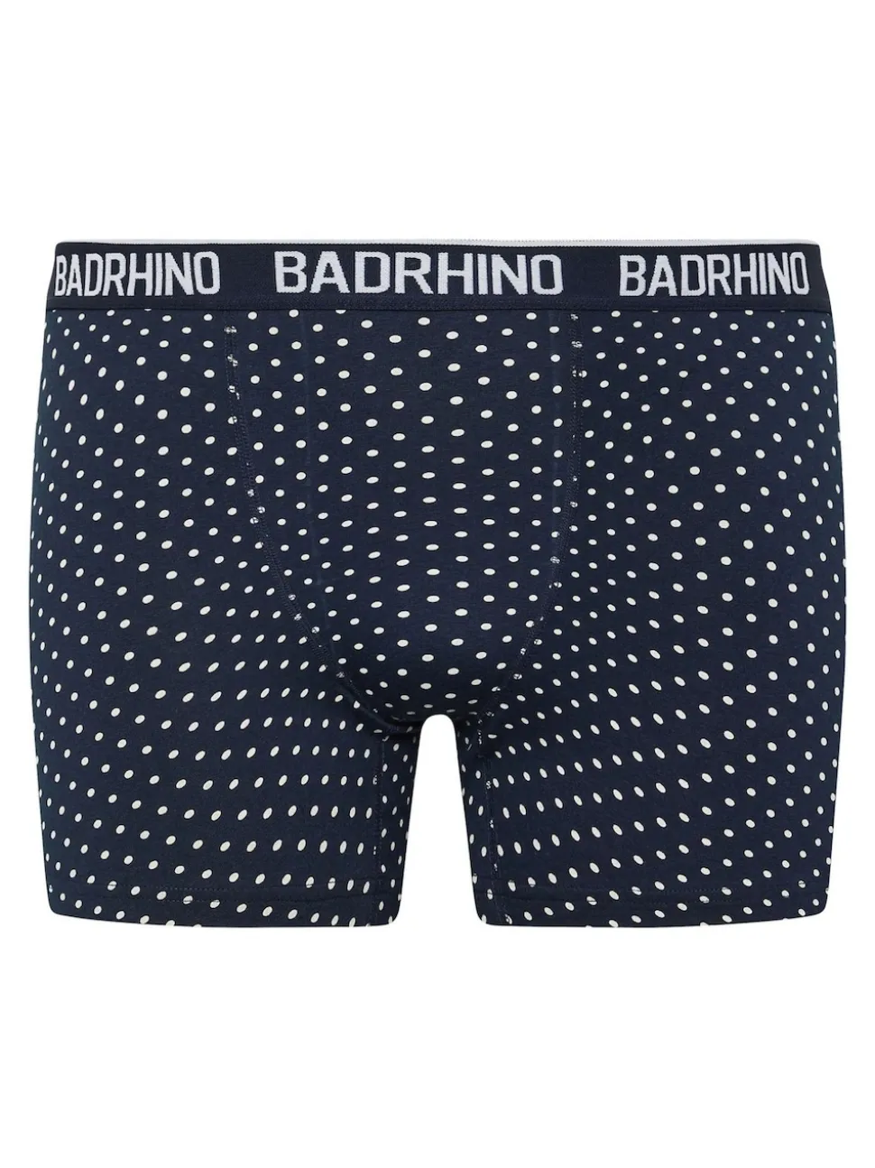 BadRhino Big & Tall Navy Blue Stripe & Spot Trunks 3 Pack