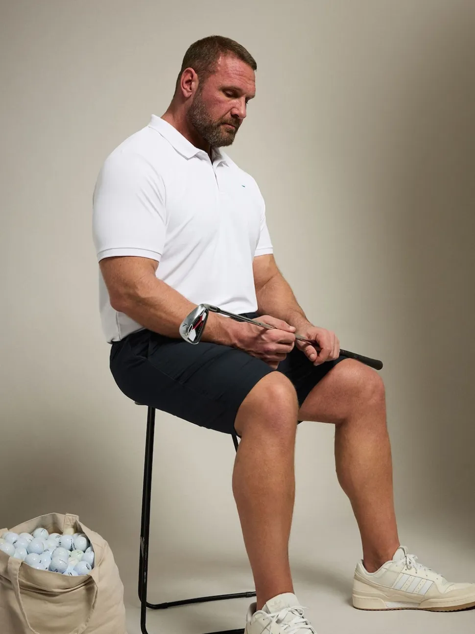 BadRhino Big & Tall Navy Blue Golf Shorts