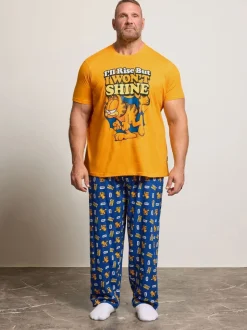 BadRhino Big & Tall Orange Garfield Loungewear Set