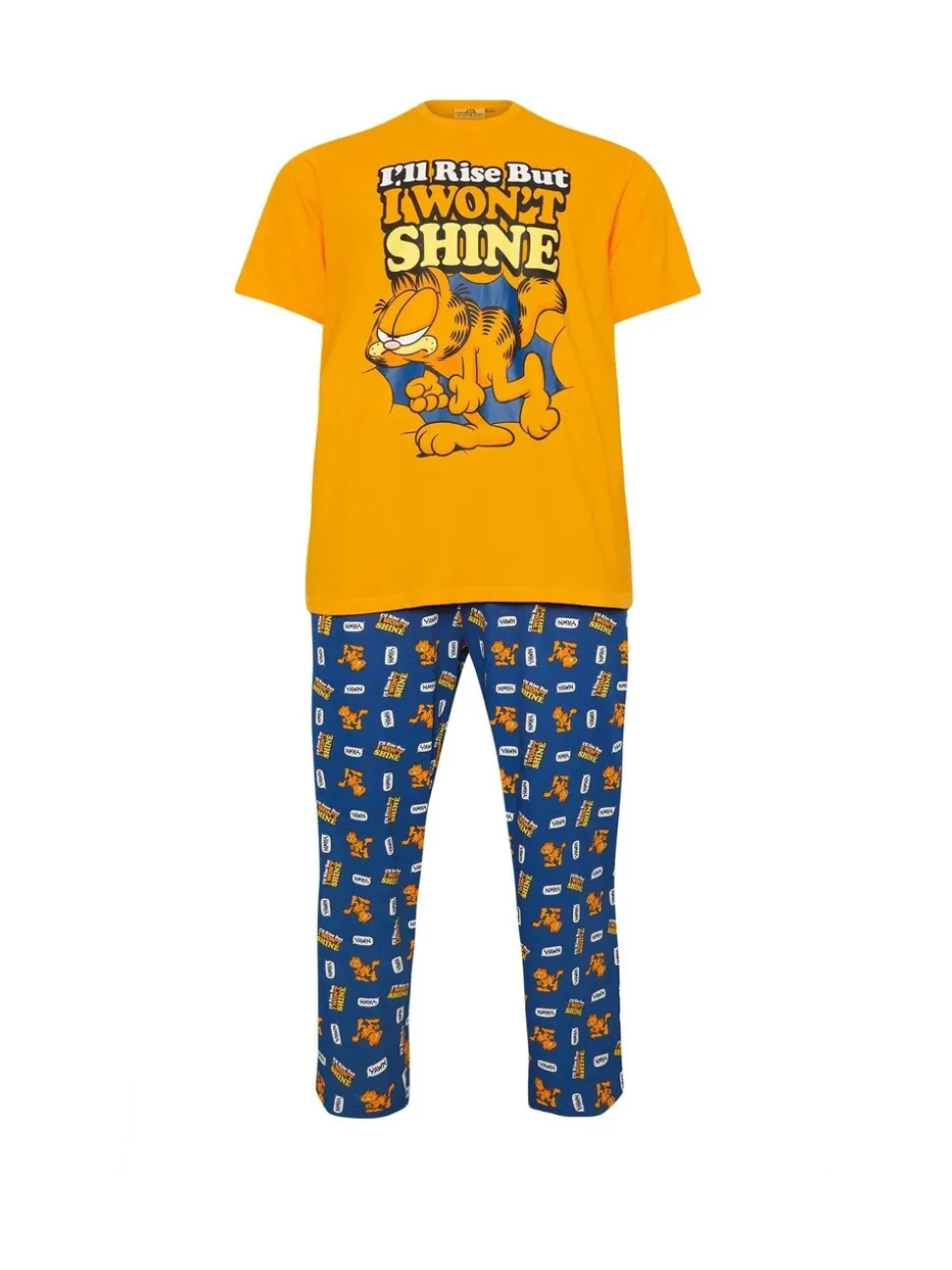 BadRhino Big & Tall Orange Garfield Loungewear Set