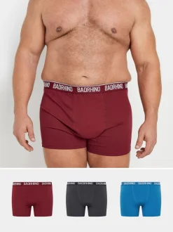 BadRhino Big & Tall Red/Blue Trunks 3 Pack