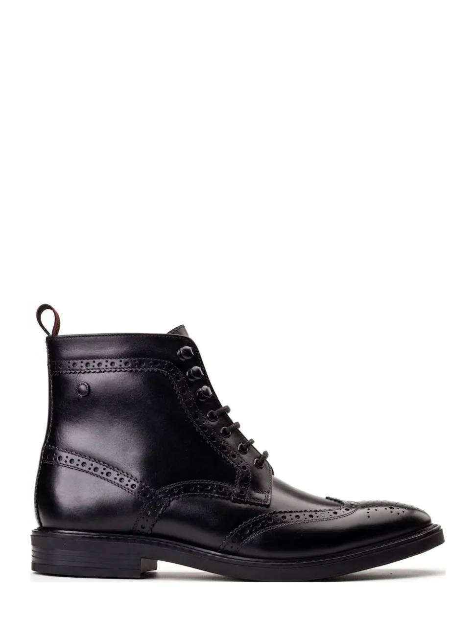 Base London Black Bristol Brogue Boot