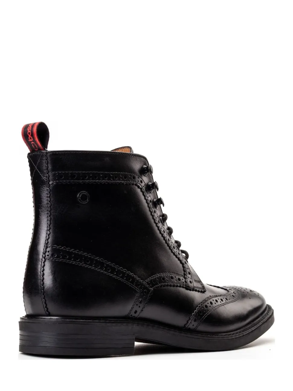 Base London Black Bristol Brogue Boot