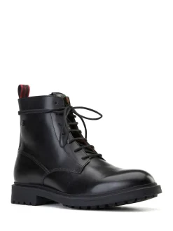 Base London Black Brunel 7 Eyelet Boot