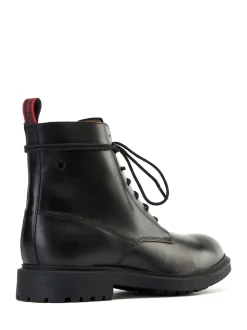 Base London Black Brunel 7 Eyelet Boot