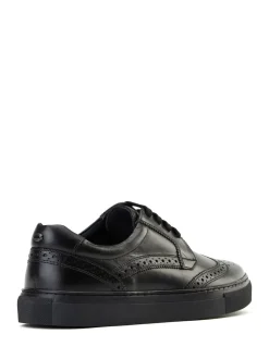 Base London Black Clapton Brogue Trainer