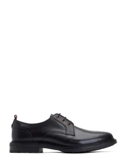 Base London Black Dime Derby Shoe