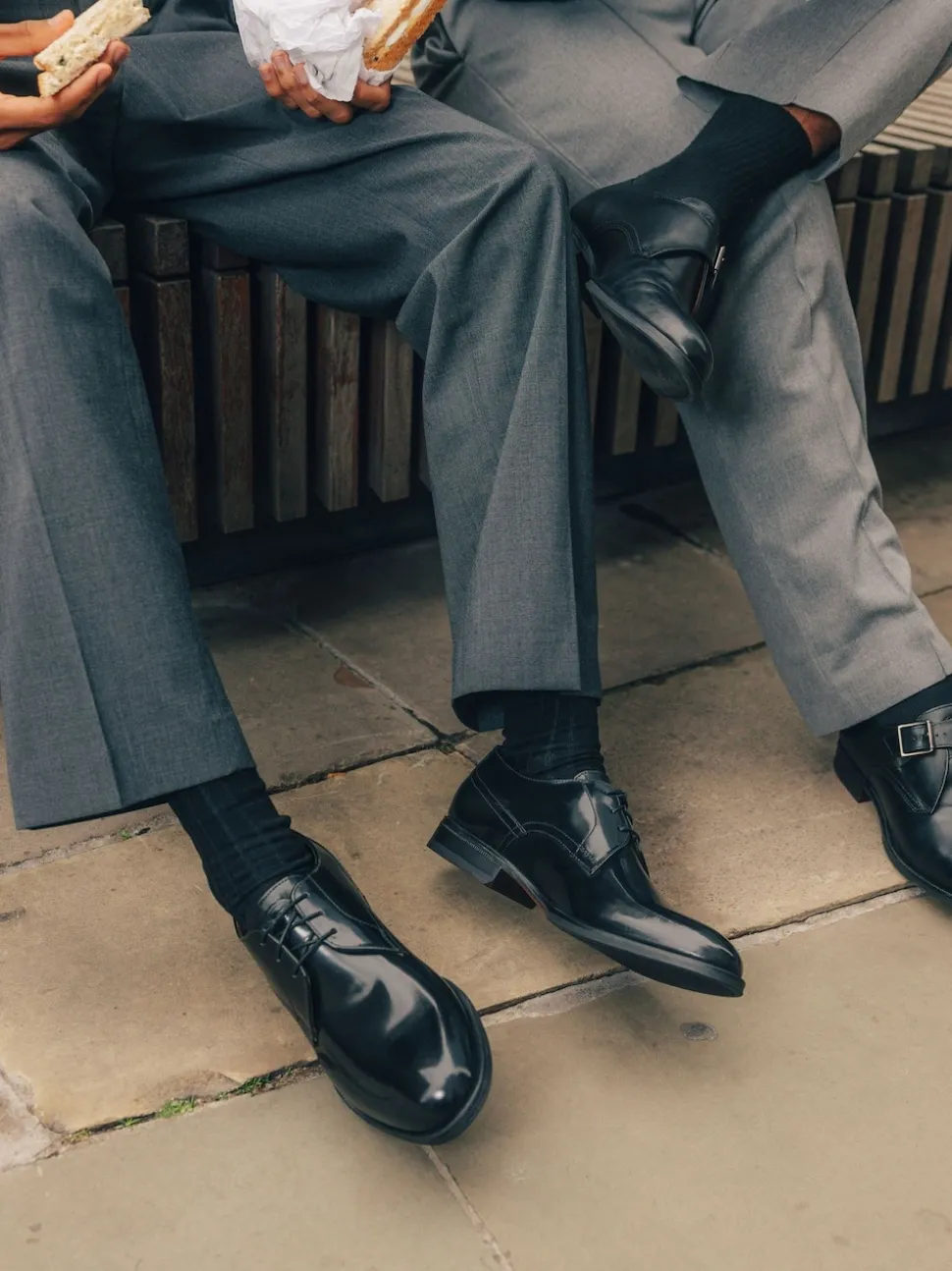 Base London Black Faraday Single Monk Shoe