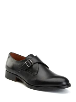 Base London Black Faraday Single Monk Shoe