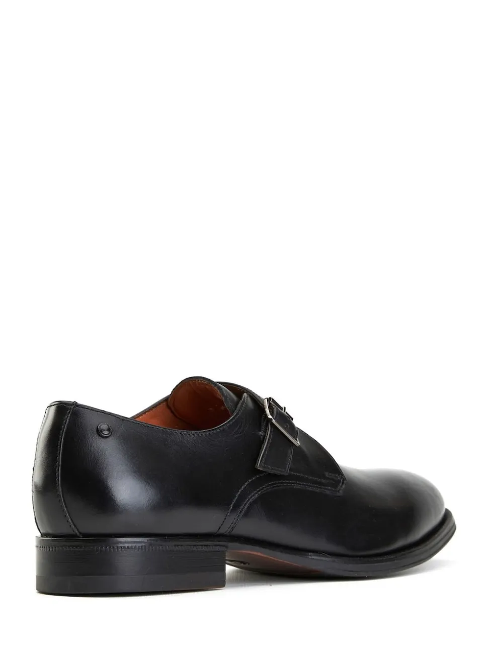 Base London Black Faraday Single Monk Shoe