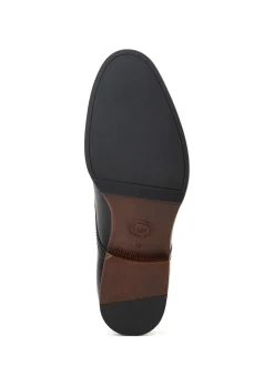 Base London Black Faraday Single Monk Shoe