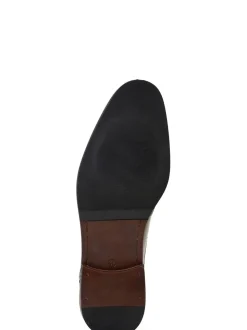 Base London Black Lapel Toe Cap Shoe