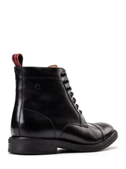 Base London Black Plymouth Toe Cap Boot