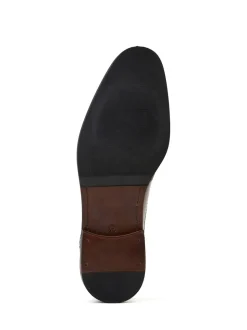 Base London Black Pocket Brogue Shoe