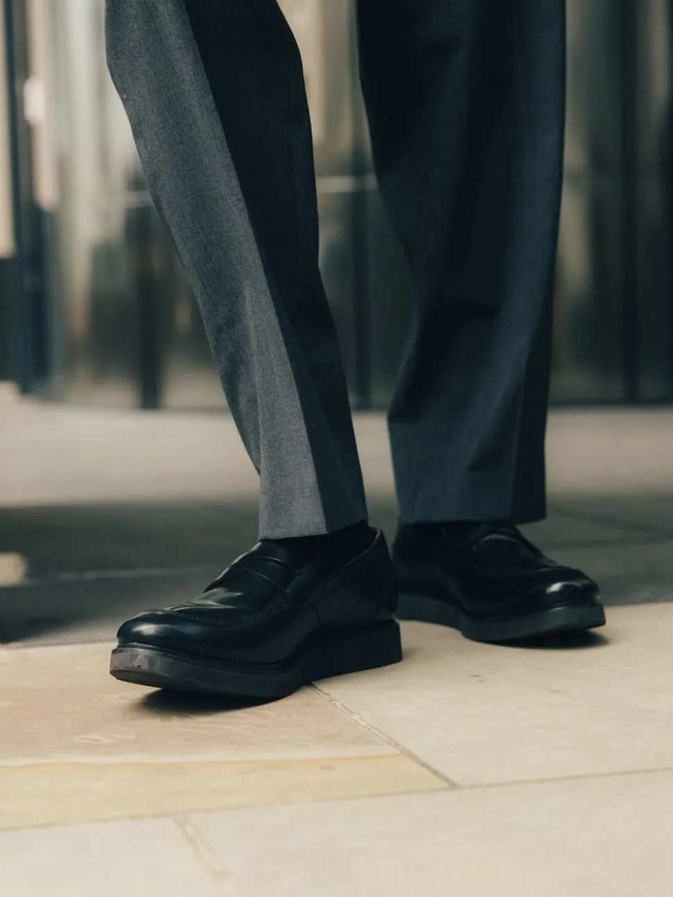 Base London Black Sid Penny Loafer