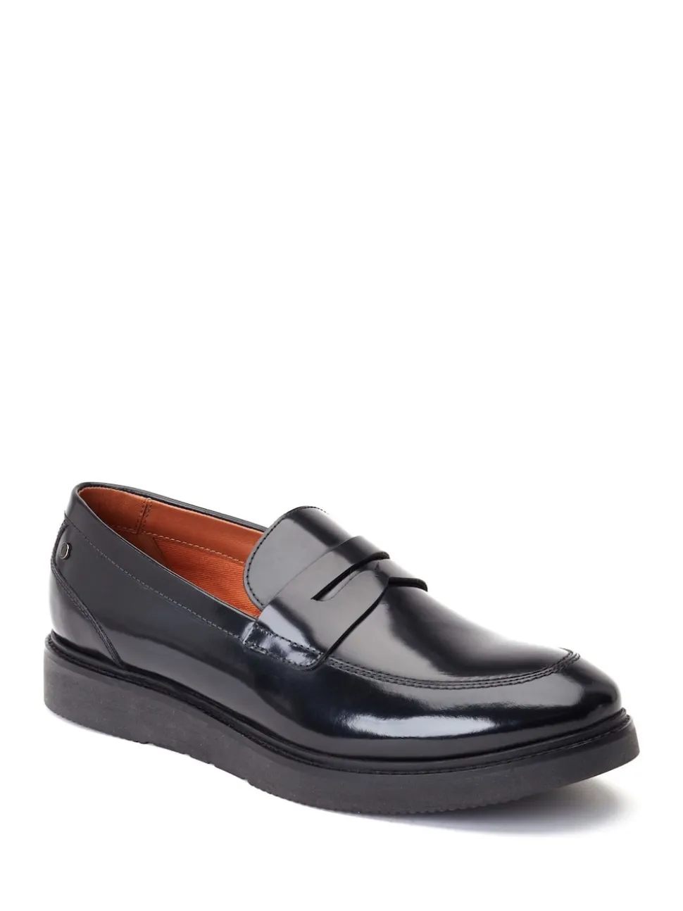 Base London Black Sid Penny Loafer