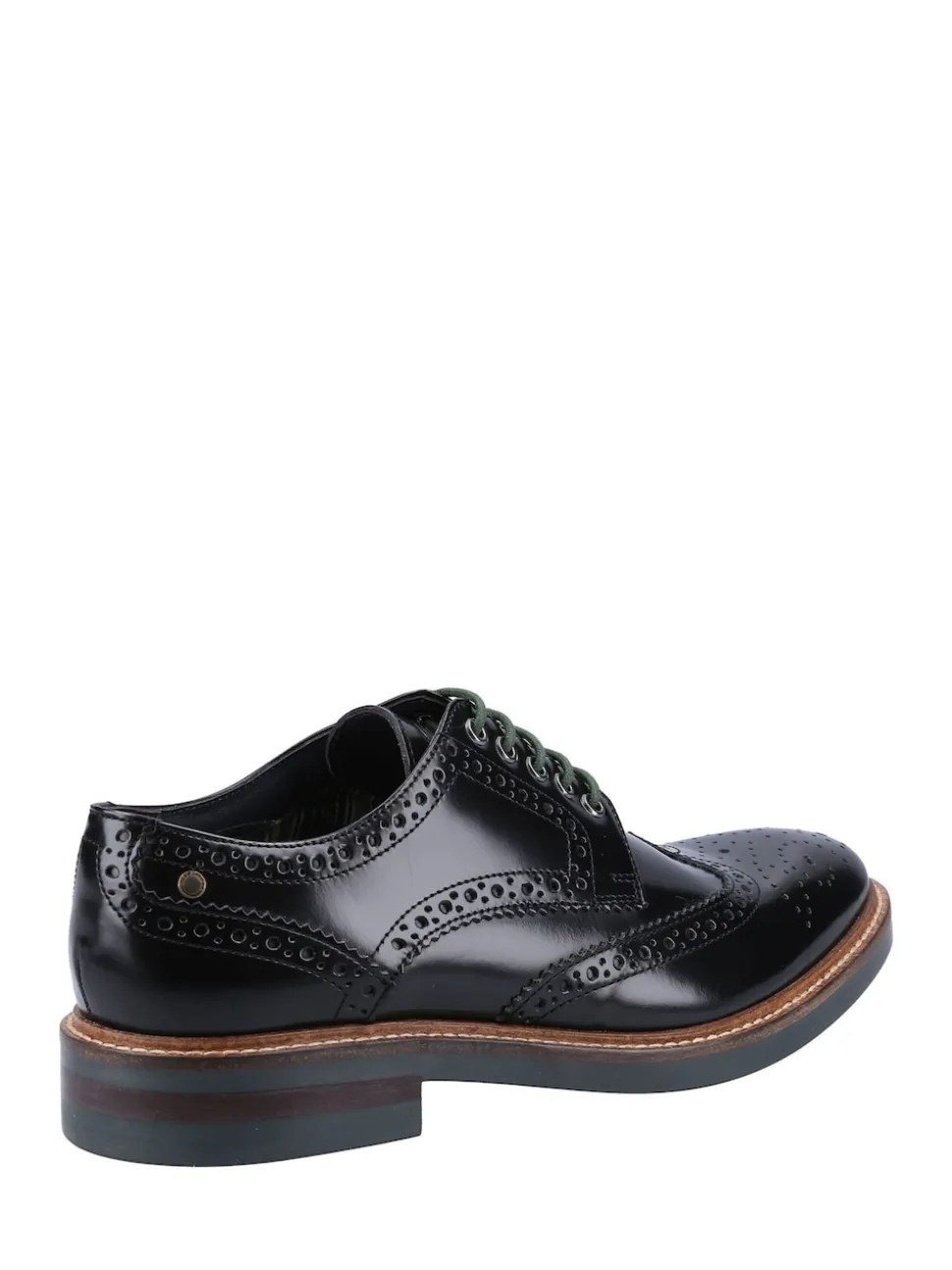 Base London Black Woburn Excel Brogue