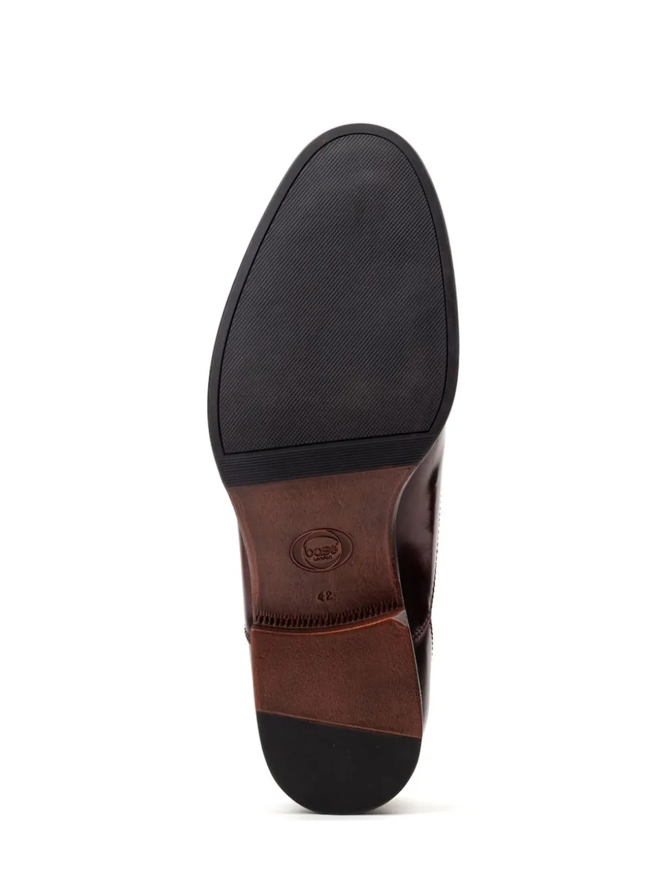 Base London Bordo Red Franklin Toe Cap Oxford Shoe